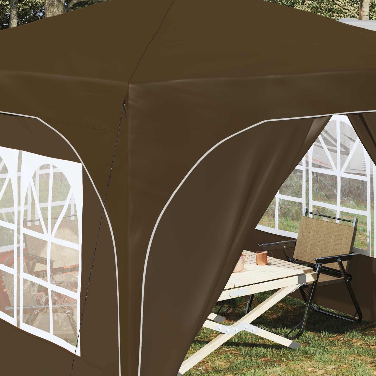 vidaXL Αυτοσχέδιο Μόρφωση 290 x 290 x 245 εκ Taupe