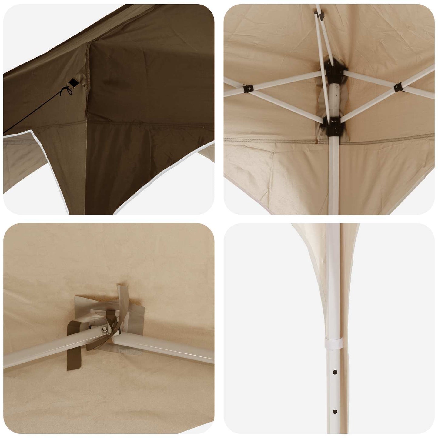 vidaXL Αυτοσχέδιο Μόρφωση Taupe 575 x 288 x 245 εκ Ύφασμα Όξφορντ