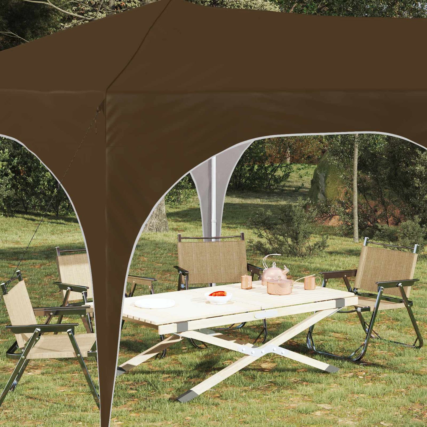 vidaXL Αυτοσχέδιο Μόρφωση Taupe 575 x 288 x 245 εκ Ύφασμα Όξφορντ
