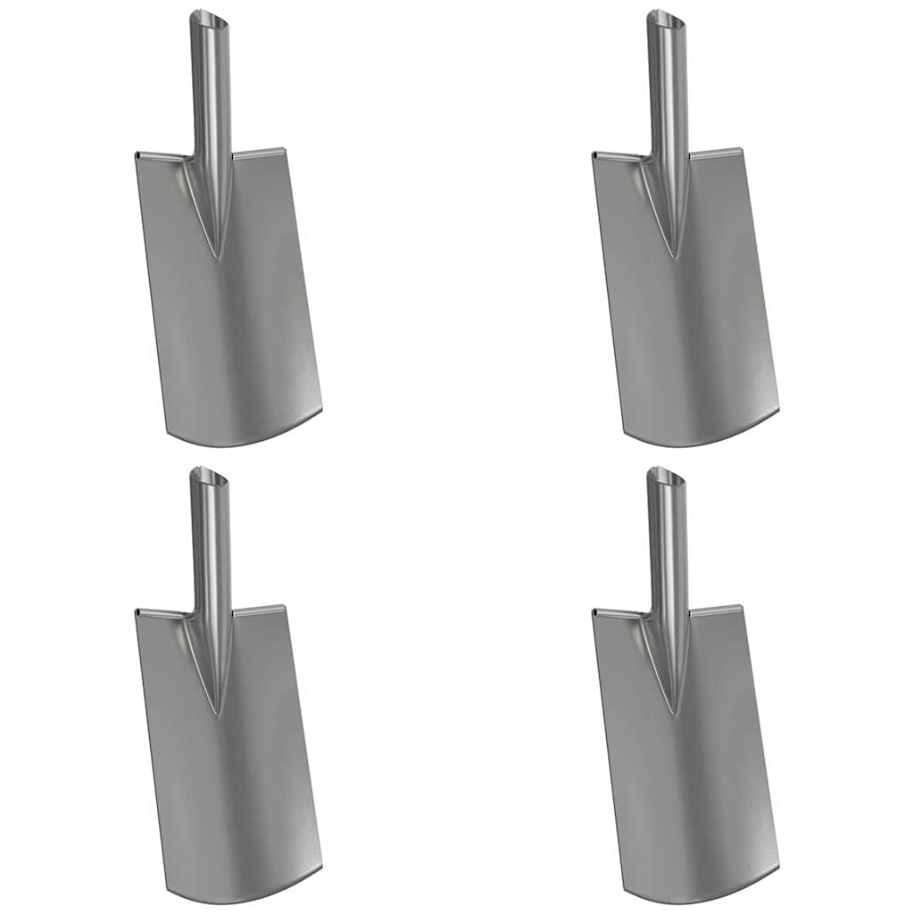 vidaXL Κεφάλι Φτυαριού 4 pcs Ασημί 43 x 17 εκ.