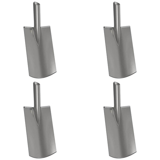 vidaXL Κεφάλι Φτυαριού 4 pcs Ασημί 43 x 17 εκ.