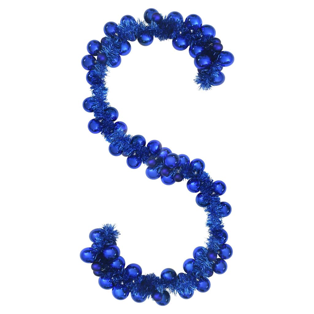 vidaXL Γιρλάντα με Χριστουγεννιάτικα Μπαλάκια Μπλε 186 εκ