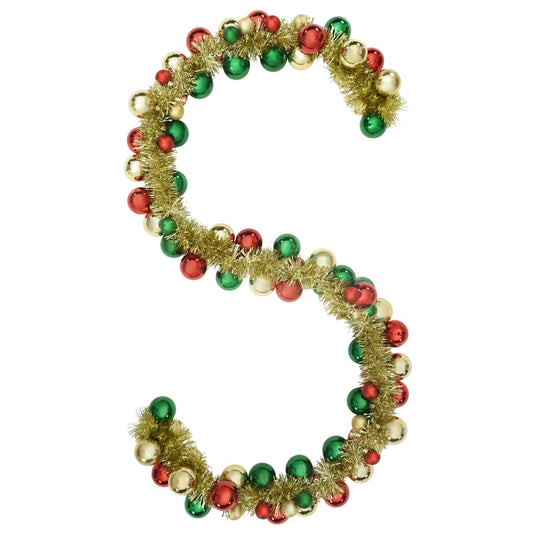 vidaXL Γιρλάντα με Χριστουγεννιάτικα Μπαλάκια Πολύχρωμο 186 εκ