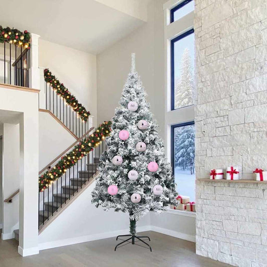 vidaXL Σετ Χριστουγεννιάτικων Στρογγυλών Μπαλίτσων 4 pcs Ροζ