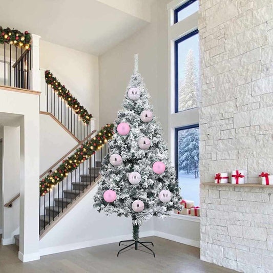 vidaXL Σετ Χριστουγεννιάτικων Στρογγυλών Μπαλίτσων 3 pcs Ροζ