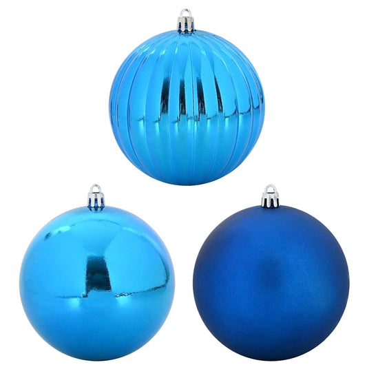 vidaXL Σετ Χριστουγεννιάτικων Μπαλονιών XL 15 pcs Μπλε Ø 10 εκ LED