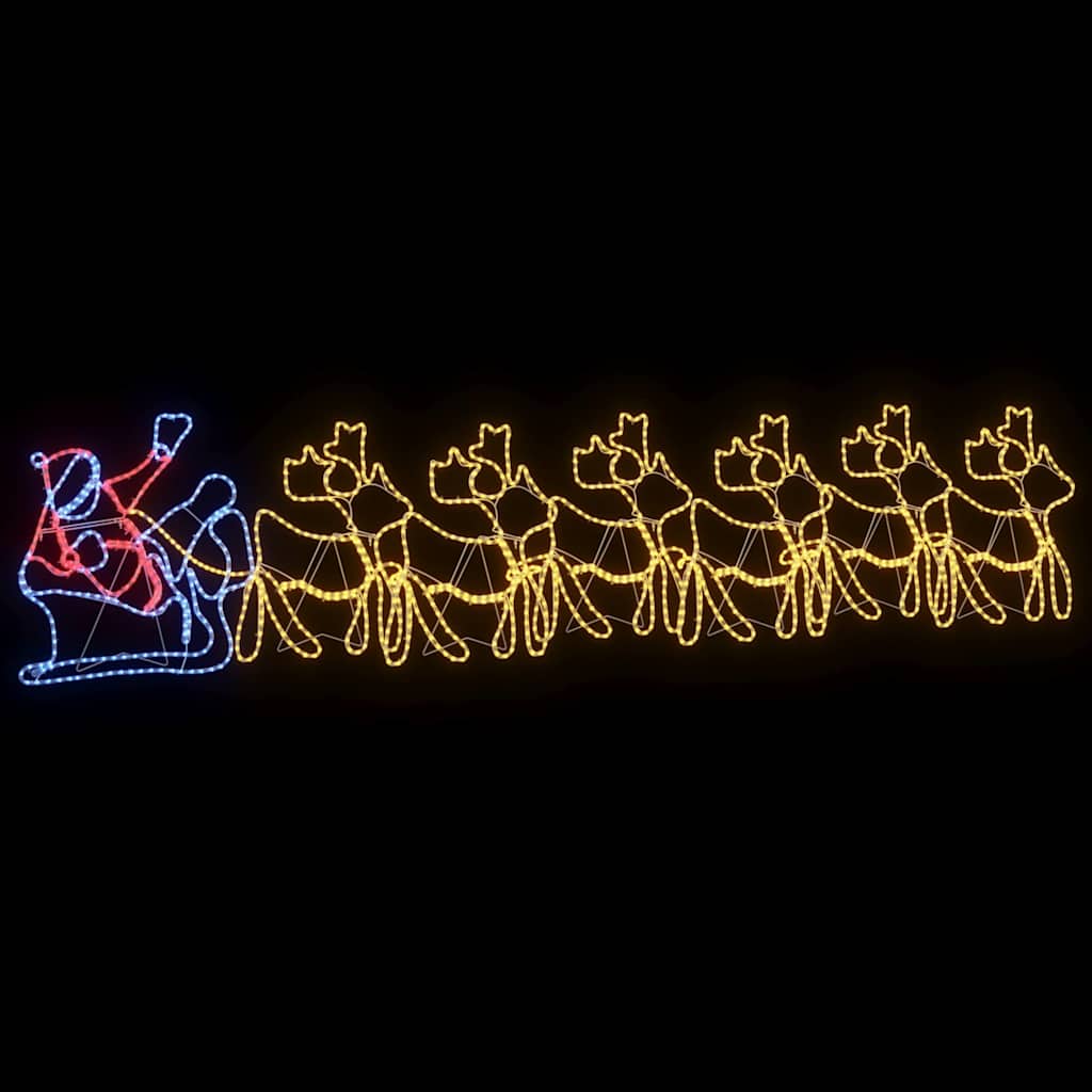 vidaXL LED Χριστουγεννιάτικη Διακόσμηση Πολύχρωμο 69 x 79 εκ PVC