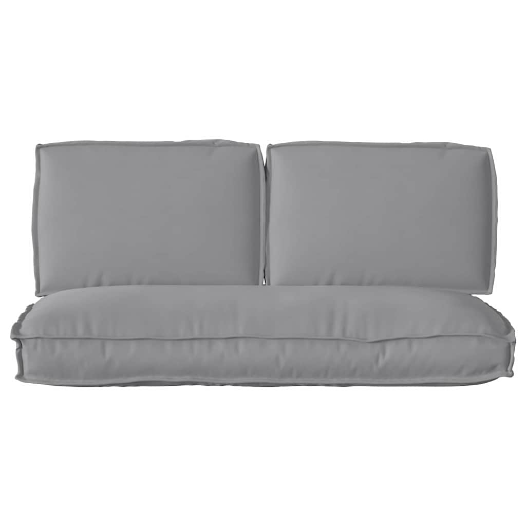 vidaXL Σετ μαξιλαριών Ύφασμα Όξφορντ Γκρι 120 x 50 x 52 εκ.