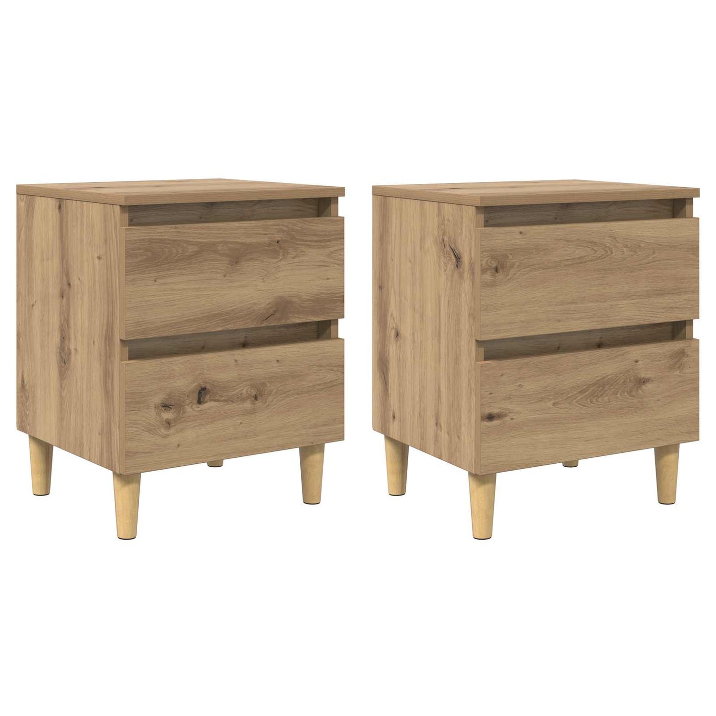 vidaXL Κρεβάτια Ντουλάπες 2 pcs Artisan Oak 40 x 35 x 50 εκ.