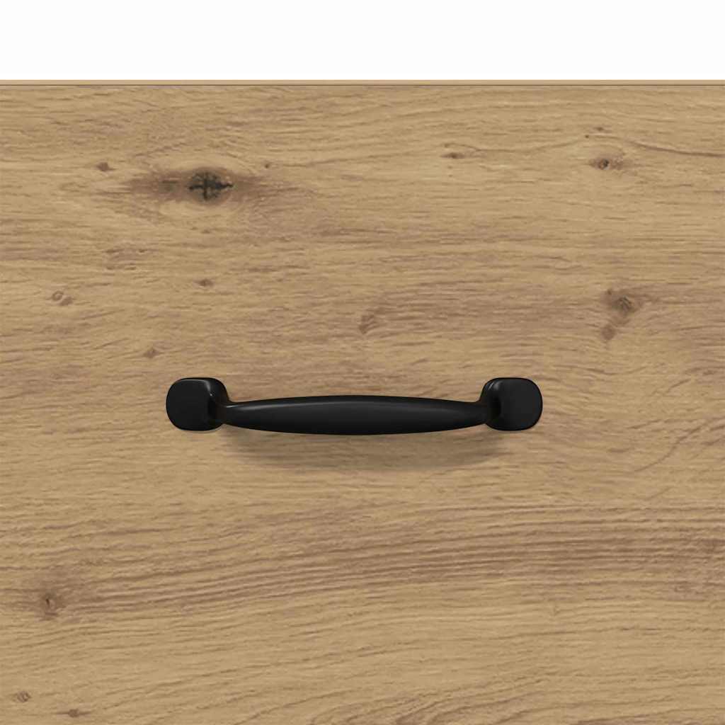 vidaXL Πλαϊνό γραφείο με συρτάρι Artisan Oak 34,5 x 34 x 90 εκ.