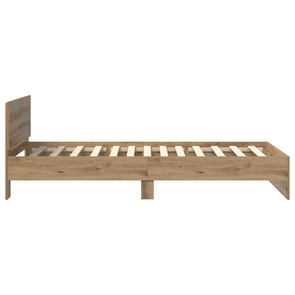 vidaXL Σκελετός Κρεβατιού Artisan Oak 90 x 190 cm Επεξεργασμένο ξύλο