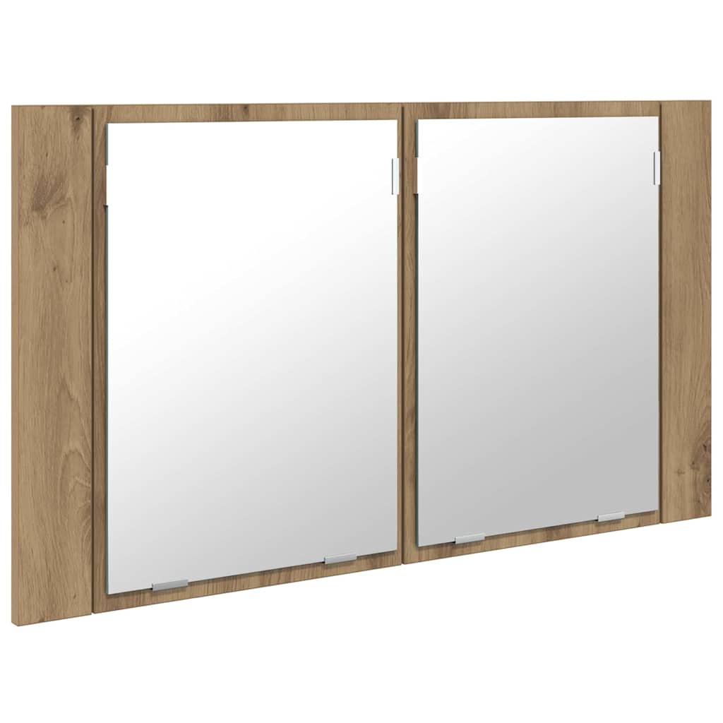 vidaXL Καθρέφτης Ντουλάπα Μπάνιου με ράφι Artisan Oak 80 x 12 x 45 εκ