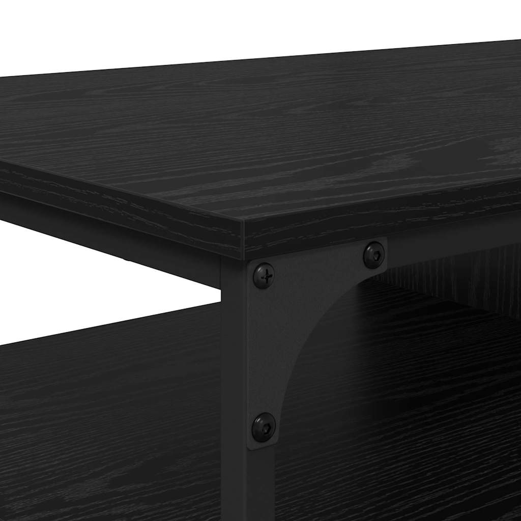 vidaXL Τραπεζάκι σαλονιού Μαύρη Οξυά 100 x 50 x 45 cm
