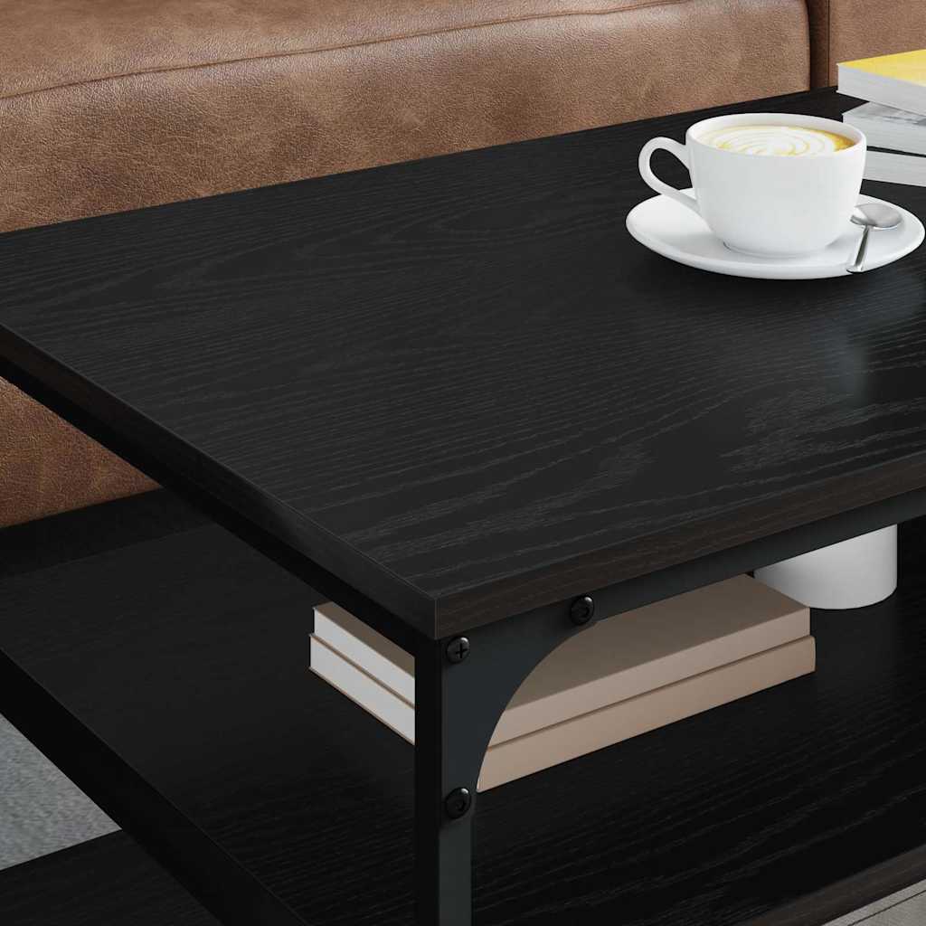 vidaXL Τραπεζάκι σαλονιού Μαύρη Οξυά 100 x 50 x 45 cm
