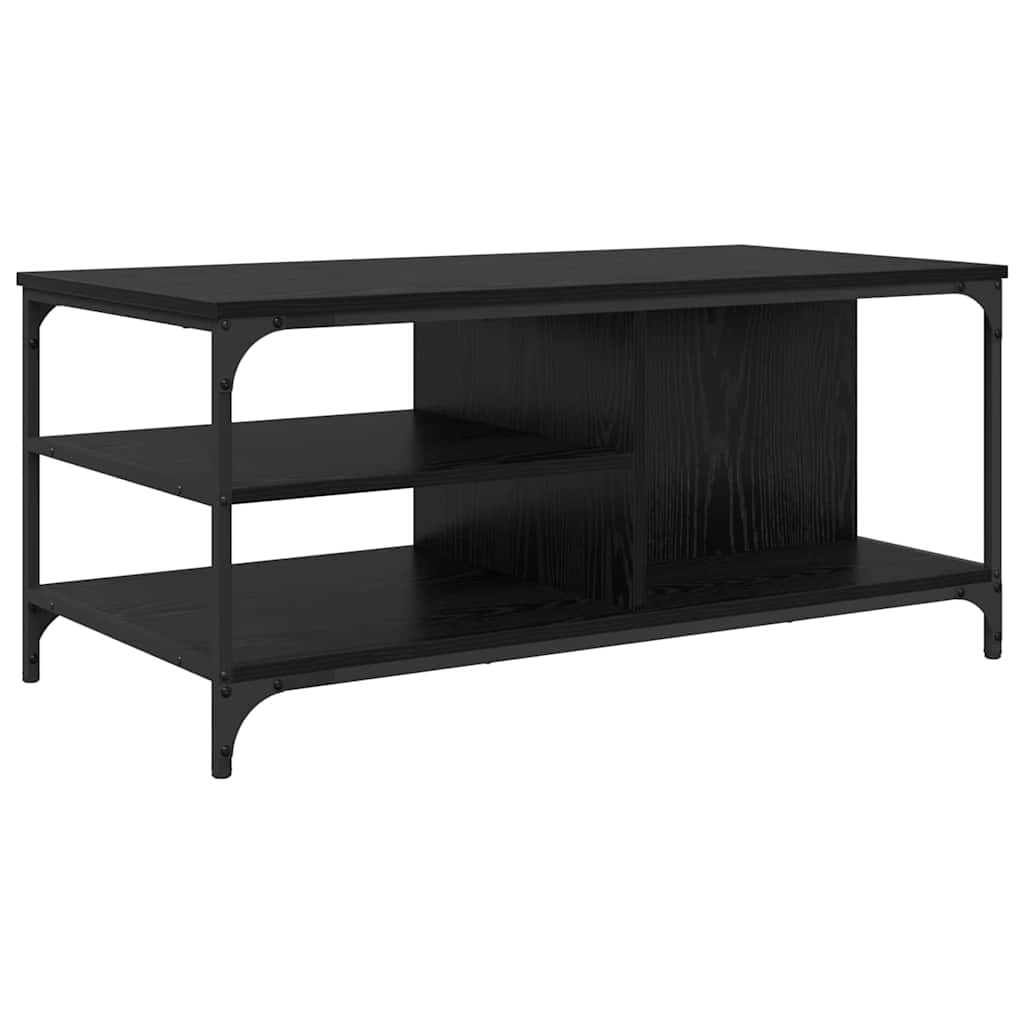 vidaXL Τραπεζάκι σαλονιού Μαύρη Οξυά 100 x 50 x 45 cm