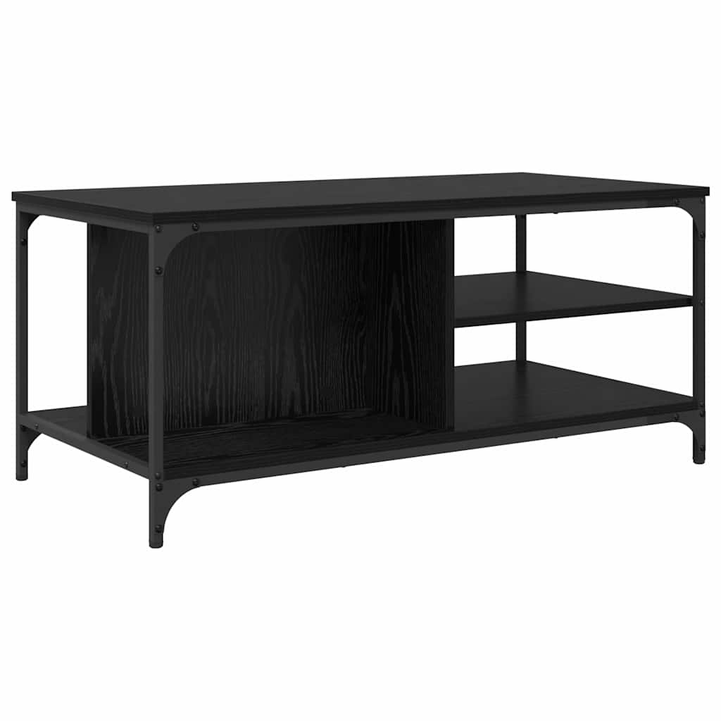 vidaXL Τραπεζάκι σαλονιού Μαύρη Οξυά 100 x 50 x 45 cm