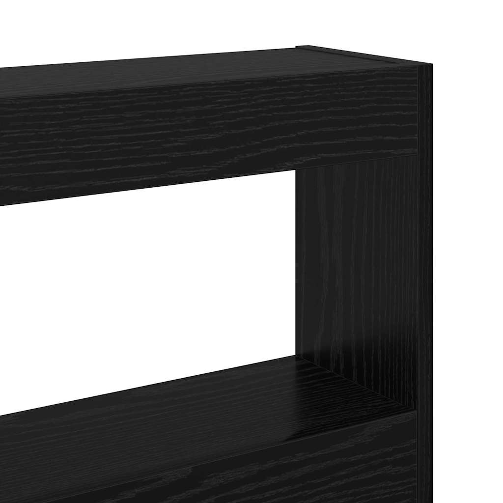 vidaXL Κεφαλάρι Μαύρη Οξυά 200 x 17 x 102 cm Επεξεργασμένο ξύλο