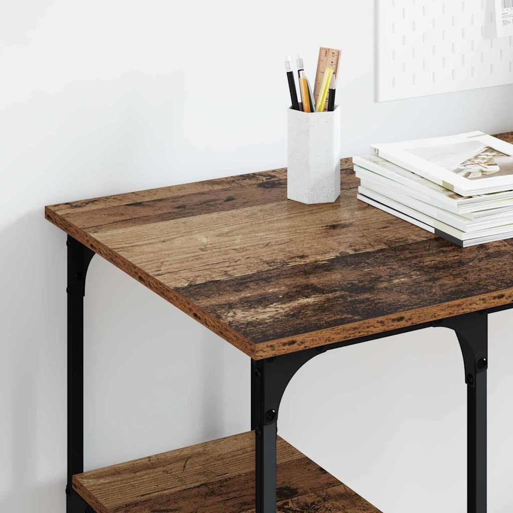 vidaXL Γραφείο με ράφι Παλιό Ξύλο 140 x 50 x 75 εκ. Επεξεργασμένο Ξύλο