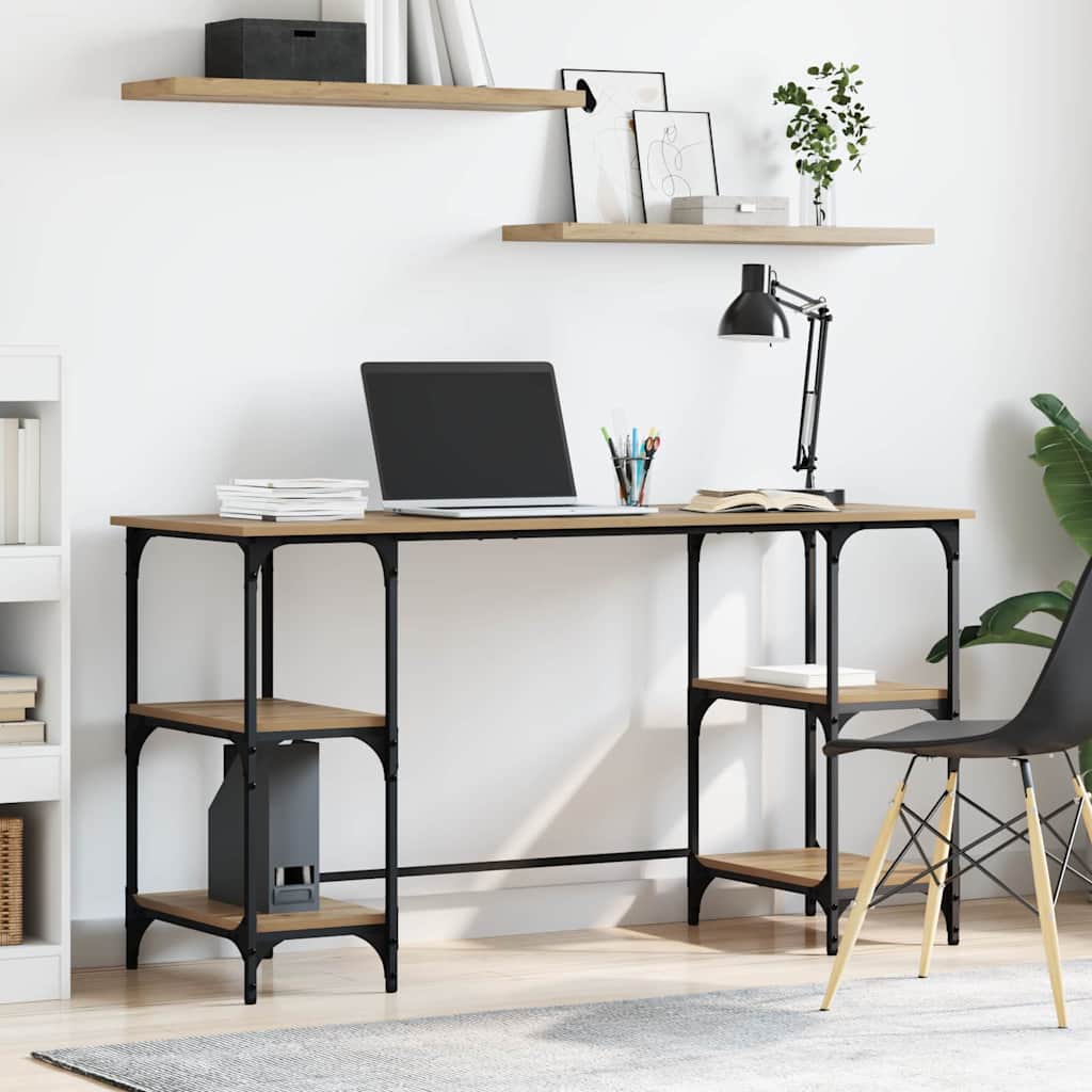 vidaXL Γραφείο Artisan Oak Επεξεργασμένο Ξύλο 140 x 50 x 75 εκ.