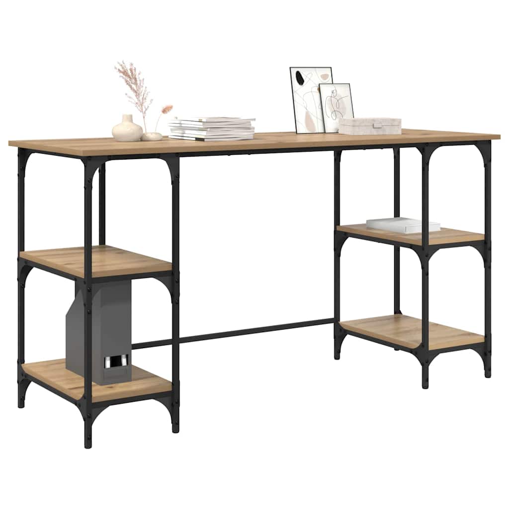 vidaXL Γραφείο Artisan Oak Επεξεργασμένο Ξύλο 140 x 50 x 75 εκ.