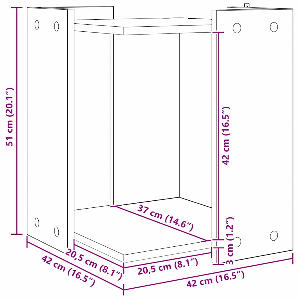 vidaXL Κλουβί για την αμυντική λεκάνη γάτας Μαύρη Οξυά