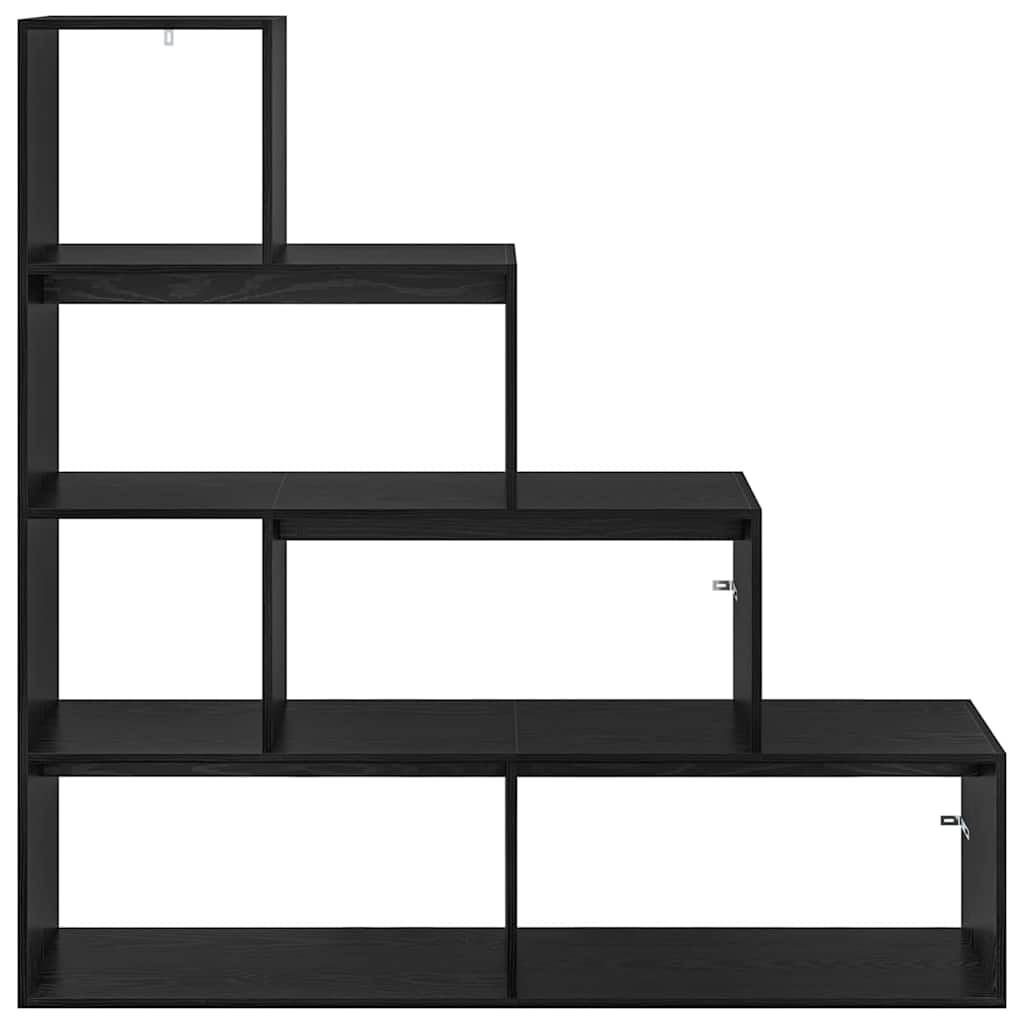 vidaXL Διαχωριστικό Ράφι Δωματίου Μαύρη Οξυά 143,5 x 29 x 143,5 εκ