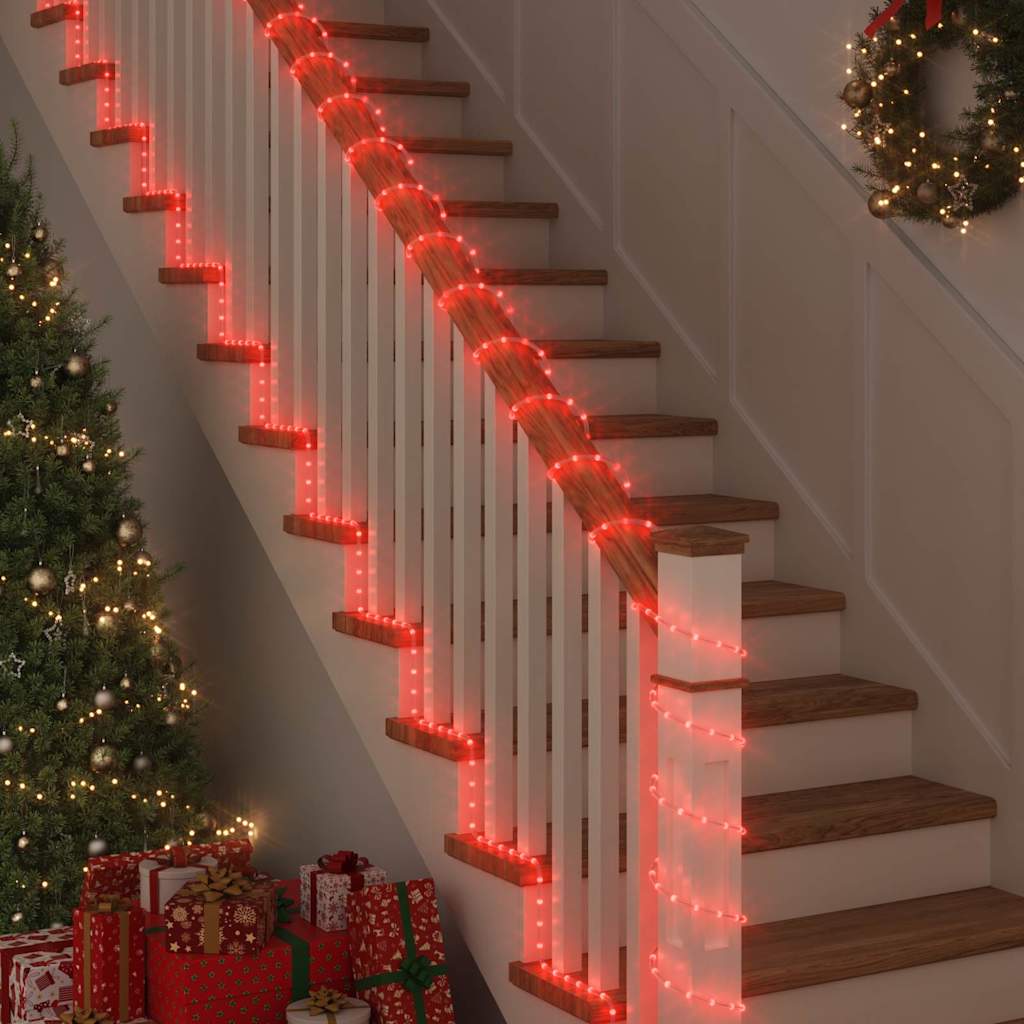 vidaXL Φωτιστικό Συρματόσχοινο με 240 LED Κόκκινο 10 m PVC
