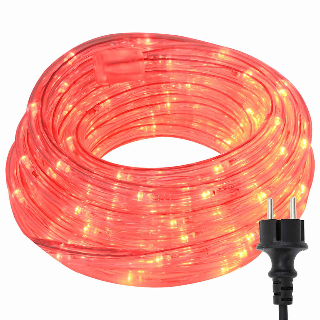 vidaXL Φωτιστικό Συρματόσχοινο με 240 LED Κόκκινο 10 m PVC