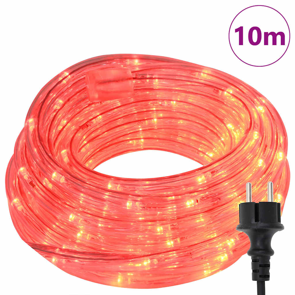 vidaXL Φωτιστικό Συρματόσχοινο με 240 LED Κόκκινο 10 m PVC