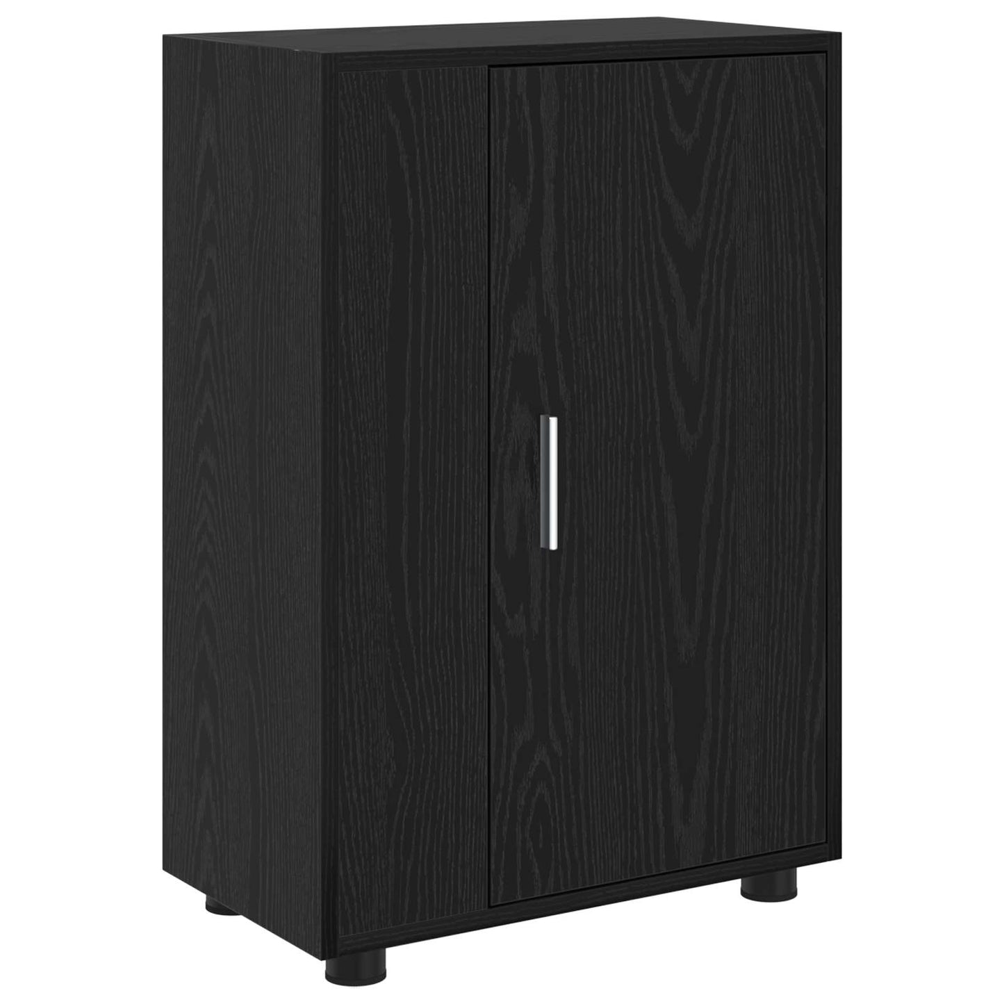 vidaXL Σετ επίπλου τηλεόρασης 4 pcs Μαύρη Οξυά Επεξεργασμένο ξύλο