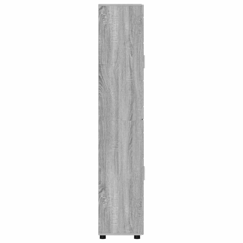 vidaXL Highboard με ράφι FLORIN Γκρίζο Σονομα 60 x 35 x 182 εκ.