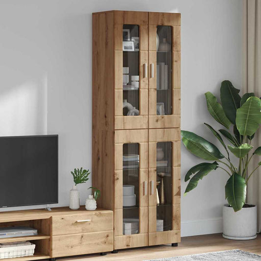 vidaXL Highboard FLORIN 60 x 35 x 182 εκ. Artisan Oak