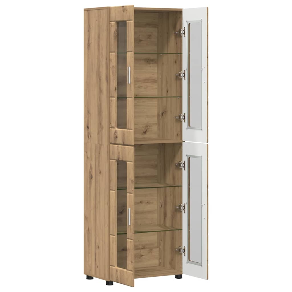 vidaXL Highboard Artisan Oak 60 x 35 x 182 εκ. Επεξεργασμένο ξύλο