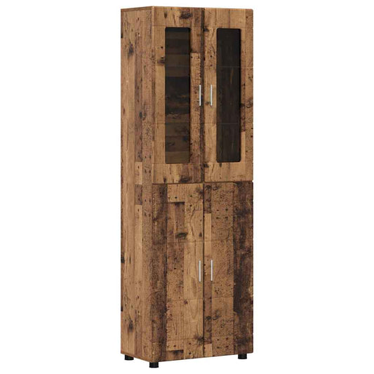 vidaXL Highboard FLORIN 60 x 35 x 182 εκ. Παλιό ξύλο