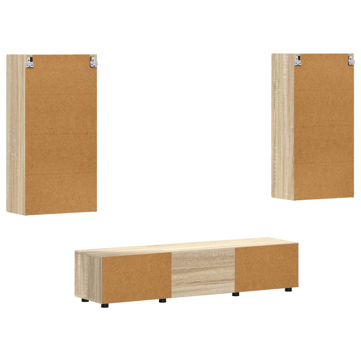 vidaXL Σετ επίπλου τηλεόρασης με συρτάρι FLORIN 3 pcs Δρύς Sonoma