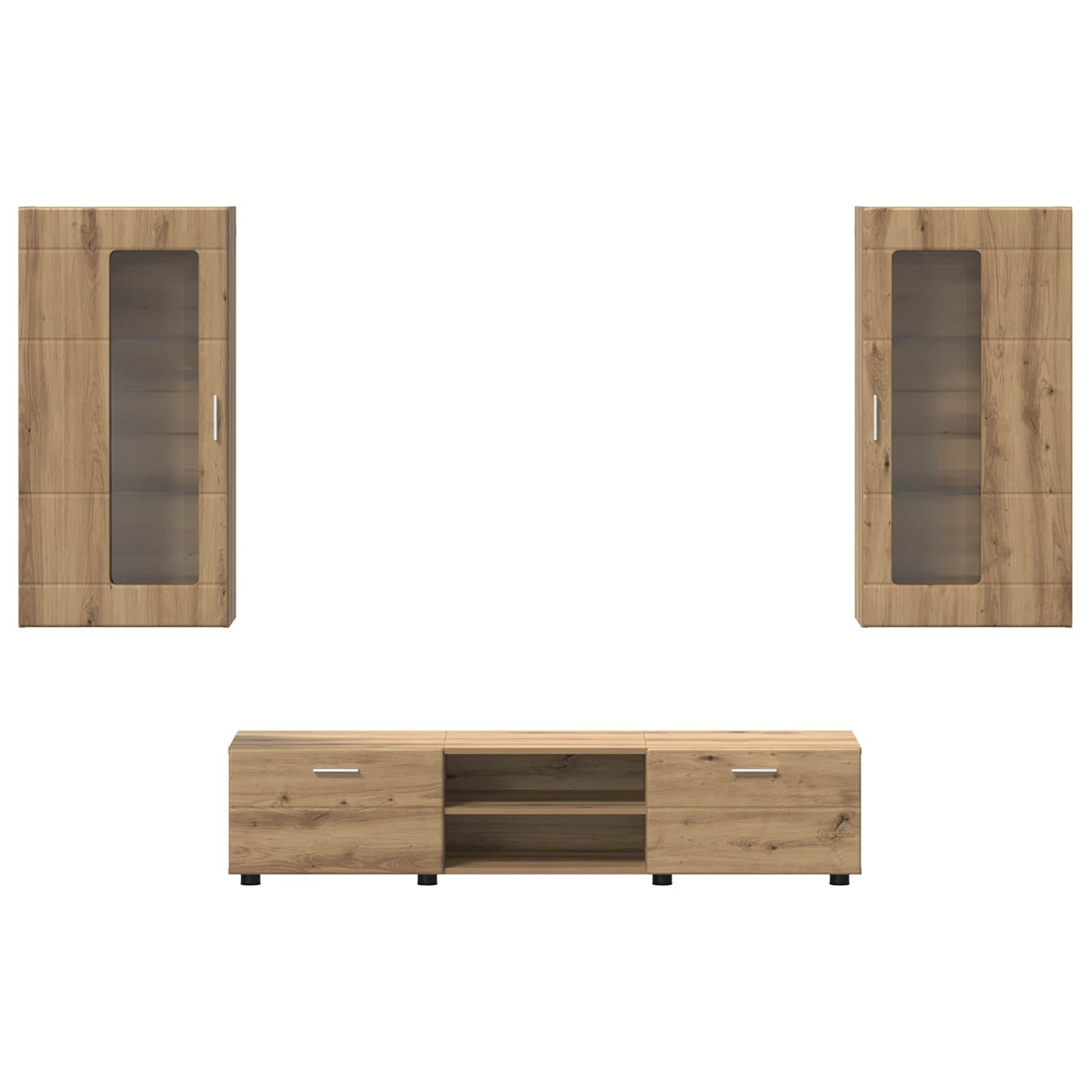 vidaXL Σετ επίπλου τηλεόρασης με συρτάρι FLORIN 3 pcs Artisan Oak