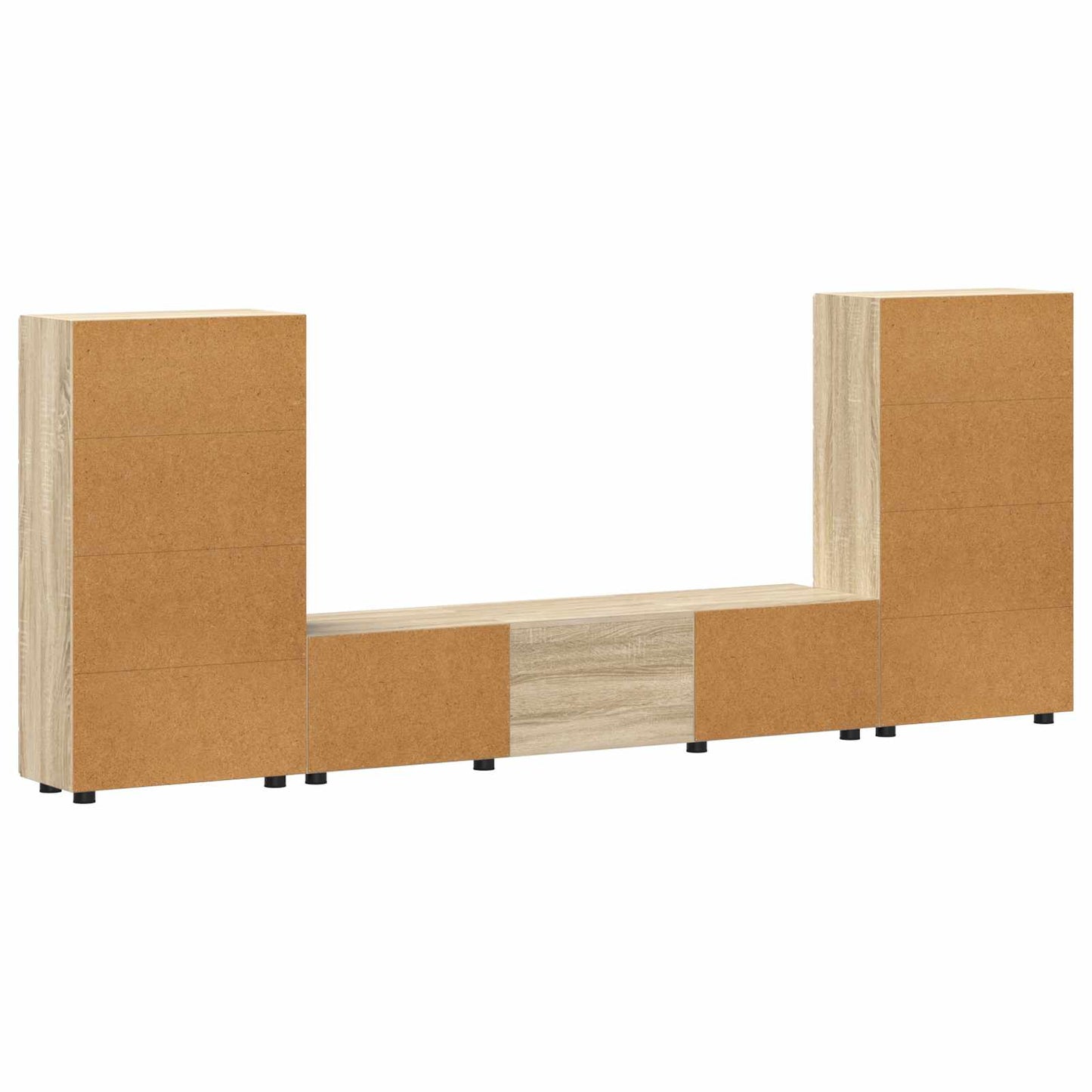 vidaXL Σετ επίπλου τηλεόρασης με συρτάρι FLORIN 3 pcs Δρύς Sonoma