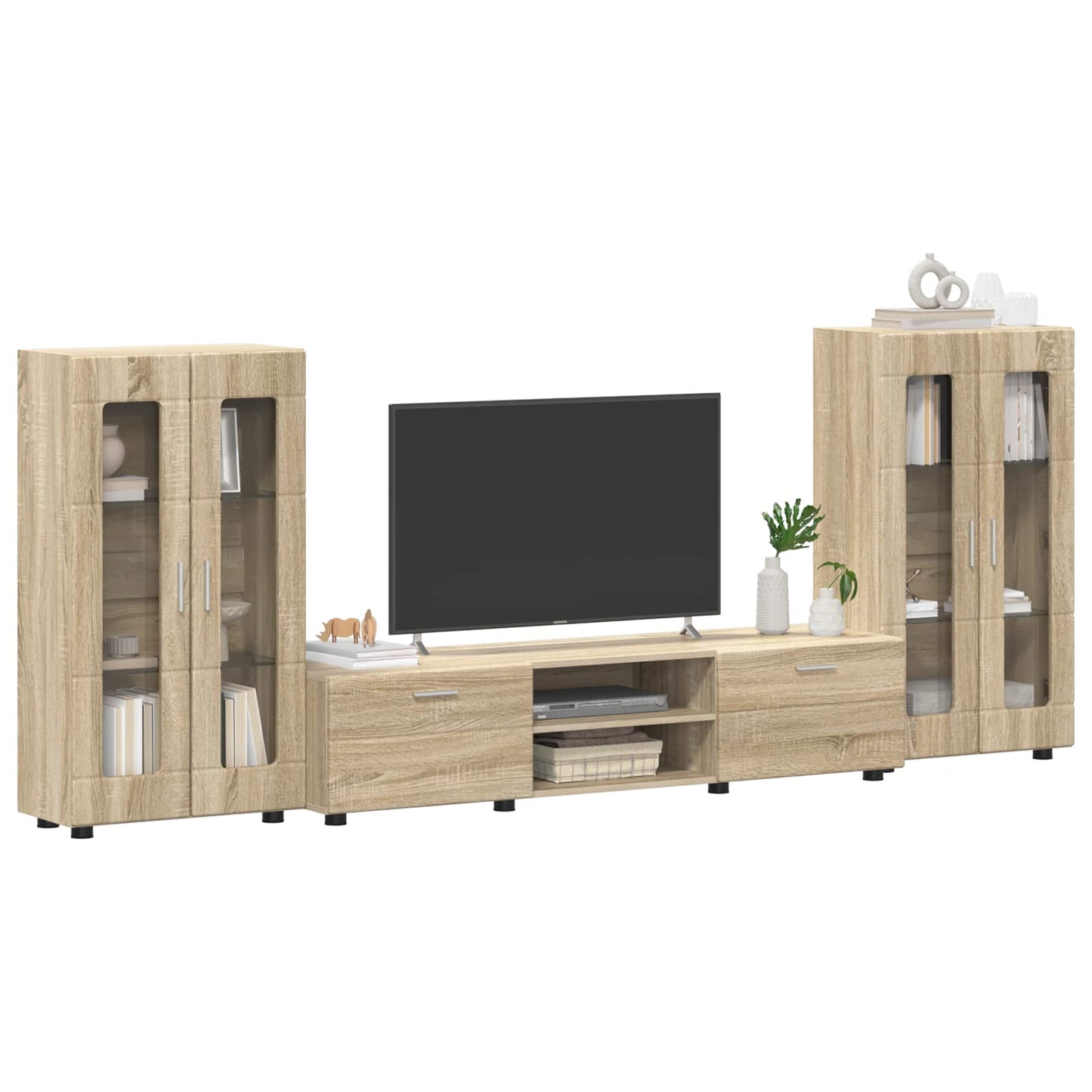 vidaXL Σετ επίπλου τηλεόρασης με συρτάρι FLORIN 3 pcs Δρύς Sonoma