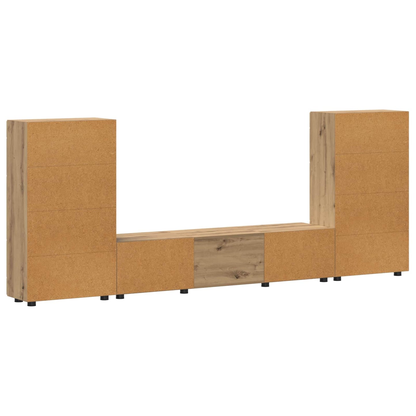 vidaXL Σετ επίπλου τηλεόρασης με συρτάρι FLORIN 3 pcs Artisan Oak