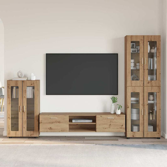 vidaXL Σετ επίπλου τηλεόρασης FLORIN 3 τμχ. Artisan Oak