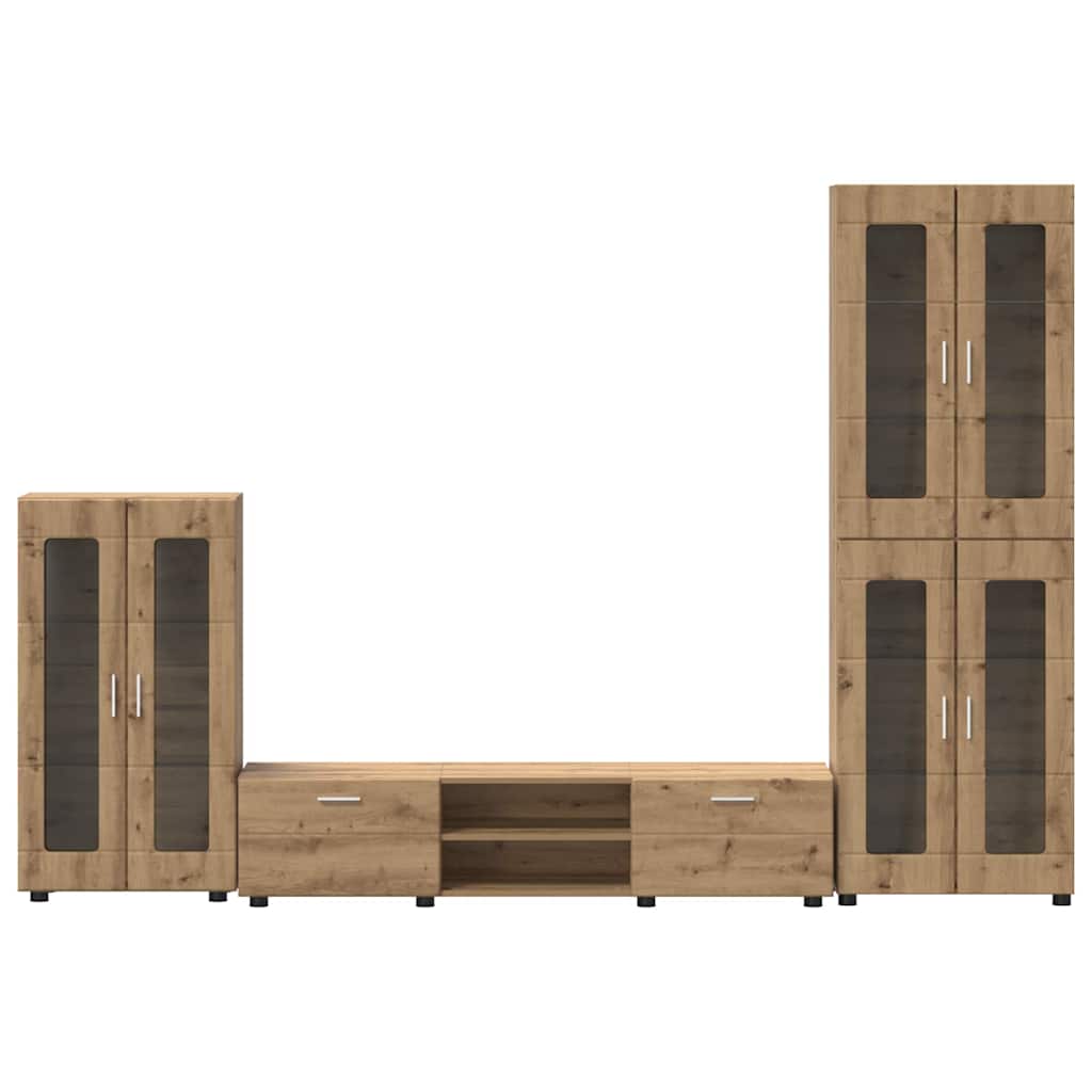 vidaXL Σετ επίπλου τηλεόρασης FLORIN 3 pcs Artisan Oak