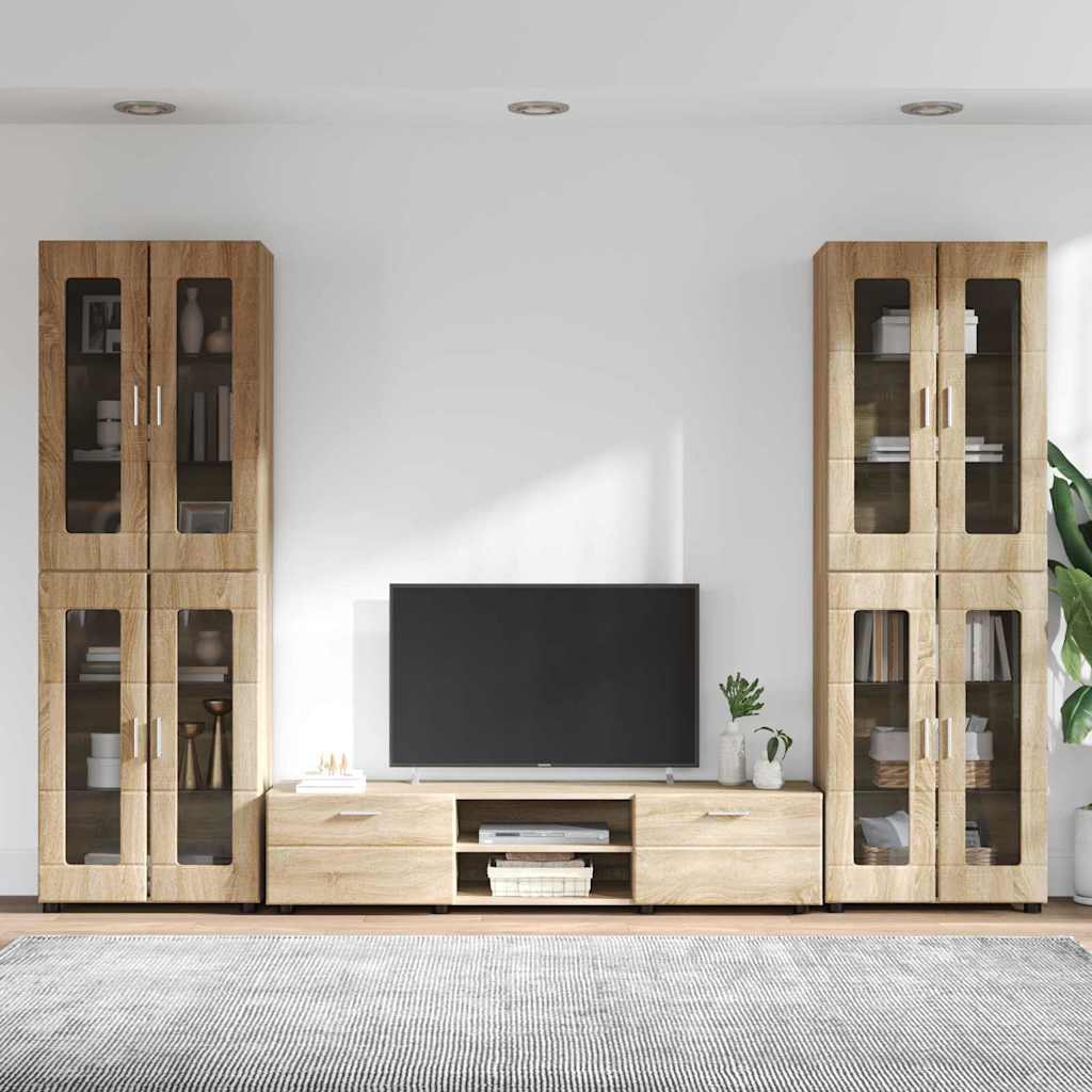vidaXL Σετ επίπλου τηλεόρασης με συρτάρι FLORIN 3 pcs Δρύς Sonoma