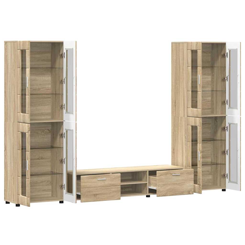 vidaXL Σετ επίπλου τηλεόρασης με συρτάρι FLORIN 3 pcs Δρύς Sonoma