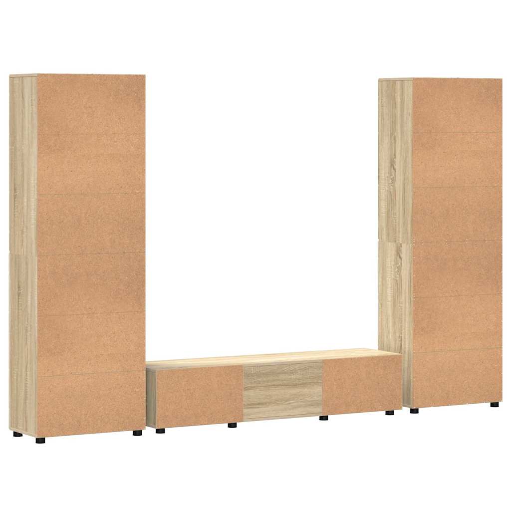 vidaXL Σετ επίπλου τηλεόρασης με συρτάρι FLORIN 3 pcs Δρύς Sonoma