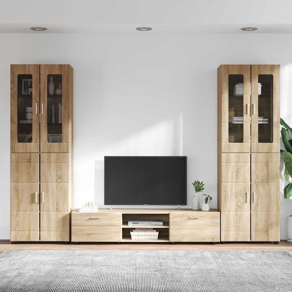 vidaXL Σετ επίπλου τηλεόρασης με συρτάρι FLORIN 3 pcs Δρύς Sonoma