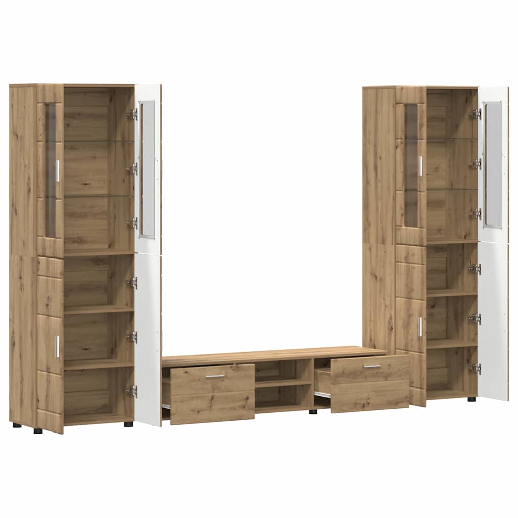 vidaXL Σετ επίπλου τηλεόρασης FLORIN 3 pcs Artisan Oak