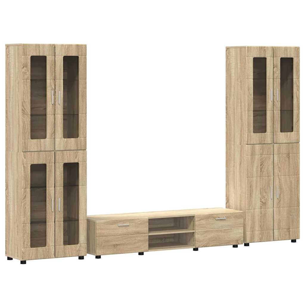 vidaXL Σετ επίπλου τηλεόρασης με συρτάρι FLORIN 3 pcs Δρύς Sonoma