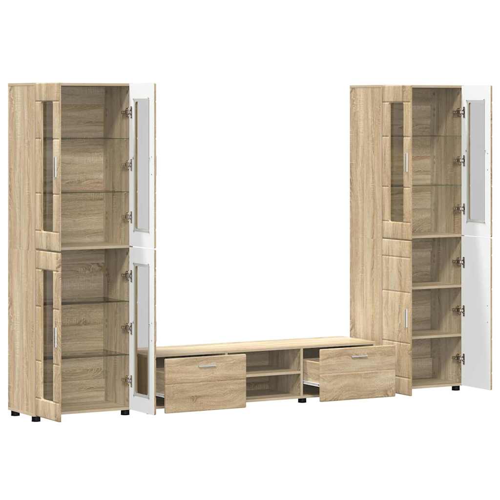 vidaXL Σετ επίπλου τηλεόρασης με συρτάρι FLORIN 3 pcs Δρύς Sonoma