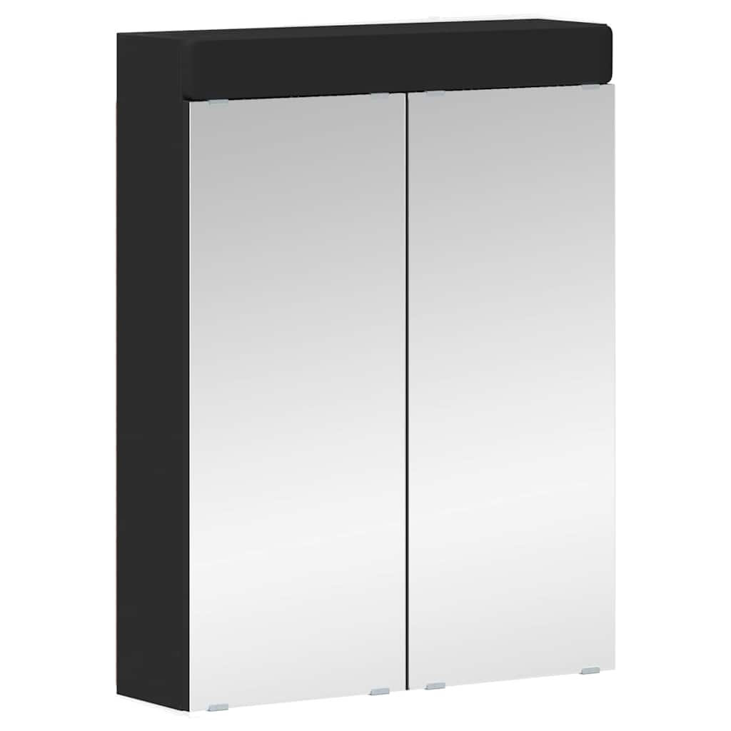 vidaXL Σετ Επίπλων Μπάνιου TULUM 2 τμχ. Μαύρο 60 x 34 x 63 εκ