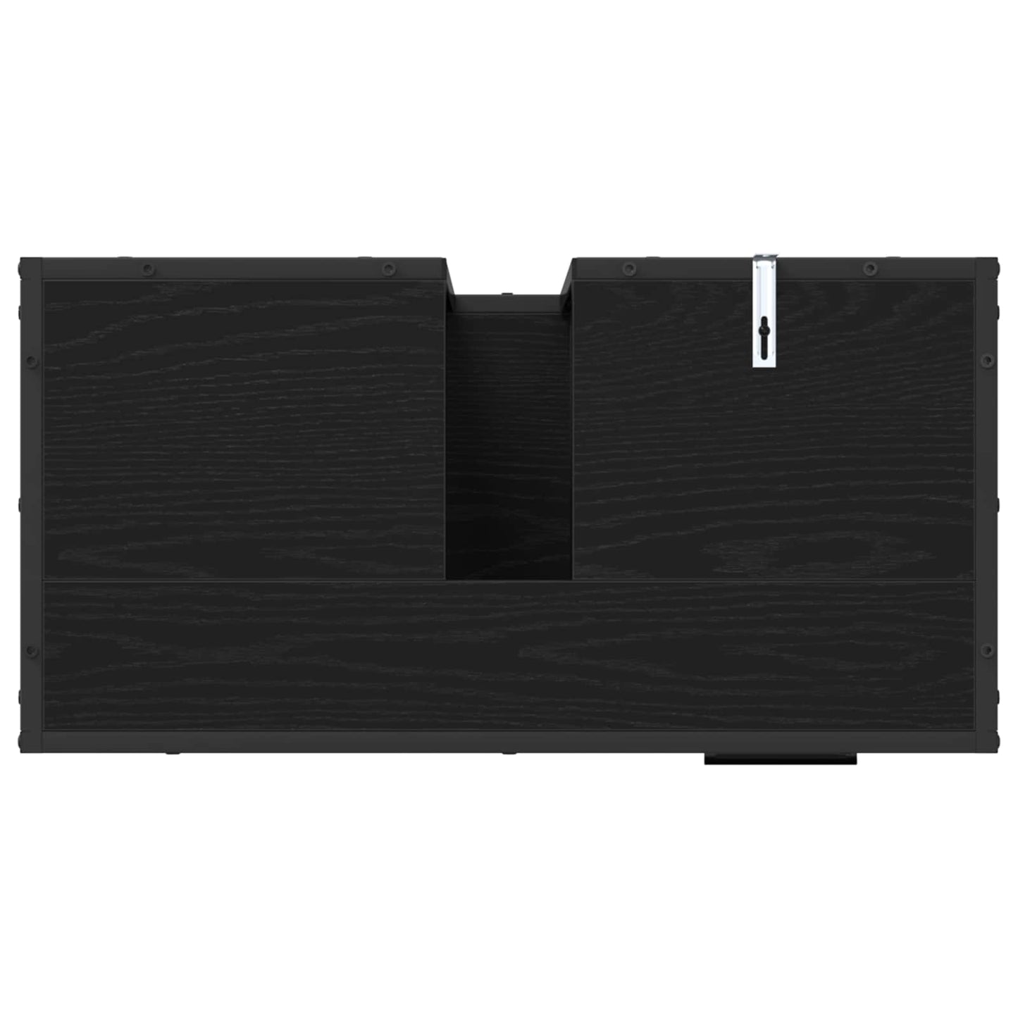 vidaXL Σετ Επίπλων Μπάνιου 2 τμχ. Μαύρη Οξυά 65 x 33 x 60 εκ